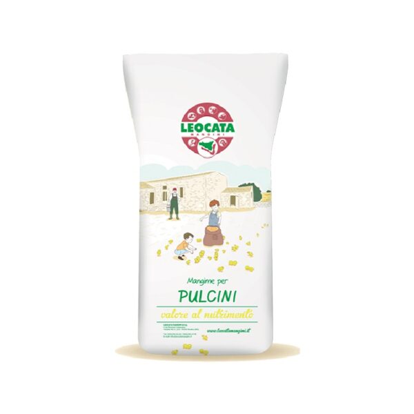 LEOCATA SVEZZOSANO, mangime sbriciolato per i primi giorni dei pulcini,in sacchi da 10kg e 25 kg