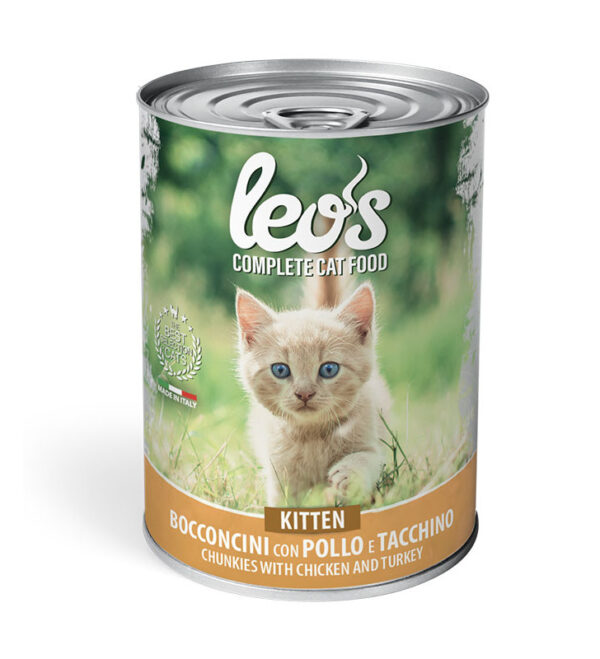 MONGE LEO'S KITTEN lattine da 415gr per gattini